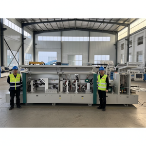 Machine de chantournage automatique haute vitesse MF450A HYSEN pour la production de MDF, contrôlée par moteur PLC, avec fonctions de raclage et de collage pour outils de <span class=keywords><strong>menuiserie</strong></span> - Product Image 1