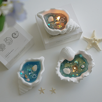Muschel-Aromatherapie-Kerze Ambiente-Geschenke Gelee-Wachs Duftgeschenke Handgefertigte Kreative Ornamente Muschelförmige Wachskerze