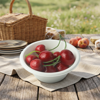Boîtes à lunch écologiques 8OZ pour les fêtes, assiettes en papier écologiques jetables, bols ronds en bagasse 8OZ pour le déjeuner