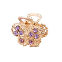Style coréen métal papillon épingles à cheveux petit plastique acétate PC pinces à cheveux strass fille cheveux décoration alliage