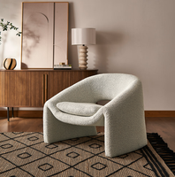 Fauteuil design simple de style italien moderne Fauteuil de canapé élégant adapté au salon Chaise de détente