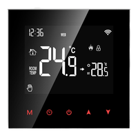 Interrupteur thermostatique tactile intelligent Tuya WiFi 220V 3A/16A K6H pour chauffage au sol, domotique, contrôle de la température ambiante, Chine