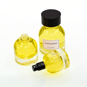 Luxury 30ml 50ml 100ml Round Clear Glass Perfume <b>Bottles</b> Empty Thick Bottom Round Perfume <b>Bottle</b> with Custom Logo Packaging Box - Product Image 5