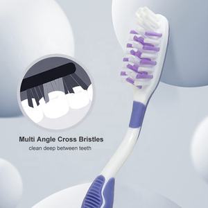 Premium Manuelle Zahnbürste mit mittlerer Borste Nylon Kunststoff griff Zungen massage reiniger Hochwertige Zahnbürste für Erwachsene für den Heimgebrauch - Product Image 4