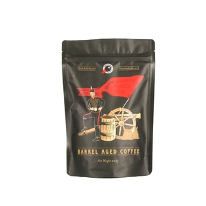 Custom Printed Compostable Biodegradable Food Grade Coffee Packaging Zipper bag With Plastic Valve
