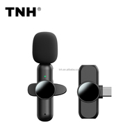 Microphone cravate sans fil TNH LM-K3 One Drag Two pour enregistrement vidéo en direct, réduction intelligente du bruit
