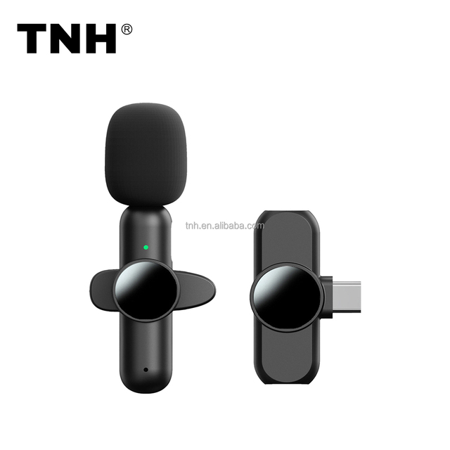 TNH LM-K3 One Drag Two Wireless Lavalier Microphone Video Live Recording Intelligent Noise Reduction Lapel Microphone