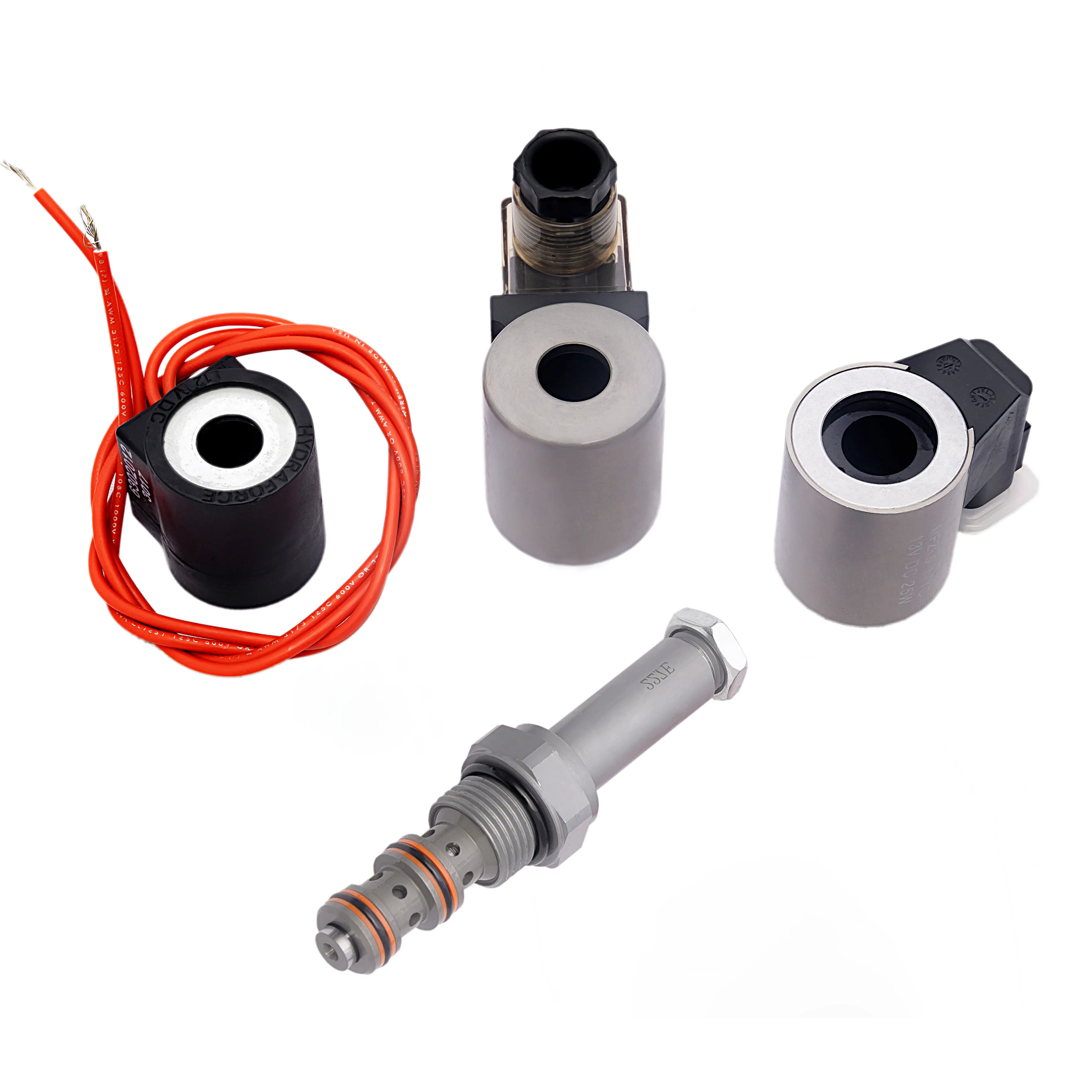 Good Quality Hydraulic Solenoid Valve Coil With Dc12v 24v Ac110v 220v normally Opened SV10-34