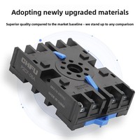 Relais intermédiaire PYF08A-E avec socle HH52P/MY2N/RXM2L/JZX-22F(D)-2Z, courant continu, 8/14 broches