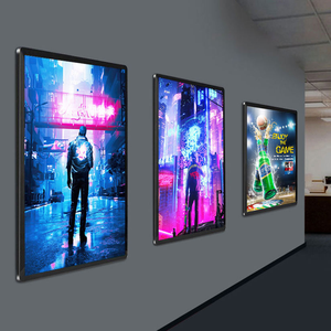 Boîtes lumineuses LED ultra-minces de tailles personnalisables, adaptées aux affiches de films <span class=keywords><strong>et</strong></span> aux panneaux publicitaires, panneaux de menu LED, panneaux signalétiques - Product Image 1
