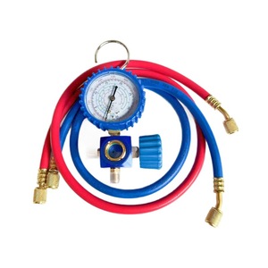 Juego de manómetros para aire acondicionado de aluminio R22 R134a R410a con mirilla y gancho para uso doméstico - Product Image 2