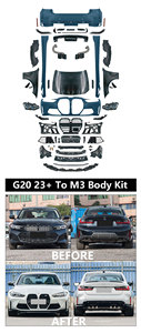 Kit de Carrocería Completo Estilo <span class=keywords><strong>M3</strong></span> <span class=keywords><strong>Nuevo</strong></span> de Fábrica FW con Clips, Parachoques Delantero/Trasero Atornillable, Actualización para Serie 3 G20 23+ a <span class=keywords><strong>M3</strong></span> - Product Image 3
