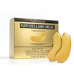 แผ่นมาส์กใต้ตา GREENLEM Gold Eye Mask ลดรอยคล้ำใต้ตา บวม ลดริ้วรอย สำหรับผู้ชายและผู้หญิง 20 คู่ ผลิตภัณฑ์ดูแลผิว OEM - Product Image 6