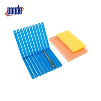 Kit d'emballage pour outil de taraudage modulaire Paquet de 5/10 boîte en plastique de conception fendue avec couvercle laser base transparente contenant des tarauds à vis forets