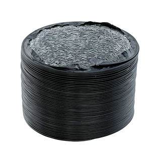 Tubo Flessibile Retrattile a 3 Strati in PVC Nero e Foglio di Alluminio per Sistema di Ventilazione <span class=keywords><strong>Cappa</strong></span> Cucina - Product Image 1