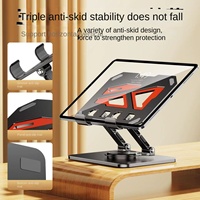 Soporte de escritorio de Metal giratorio portátil de 360 grados, soporte plano plegable para juego de aprendizaje perezoso, soporte de lección de red para Tablet PC