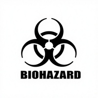 Autocollants adhésifs d'avertissement de risque biologique, signe de prudence rouge, symbole de danger, papier imperméable, laboratoires, hôpitaux, usage industriel