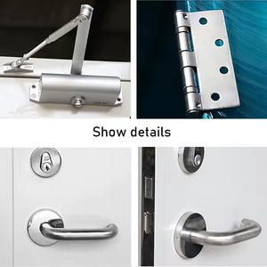 Thép Không Gỉ Hiện Đại Chống Cháy Cửa Đẩy Kéo Mở Phong Cách Cho Khách Sạn Bệnh Viện Chống Cháy Kết Thúc Cháy Cửa - Product Image 4