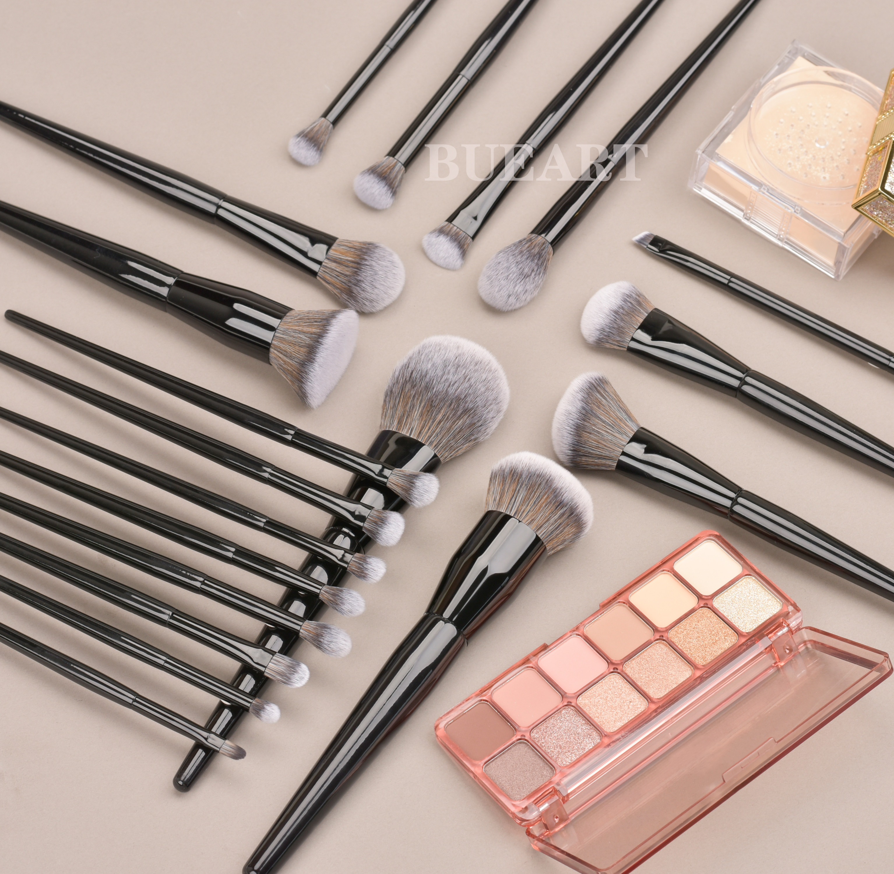 16pcs brush with transparent plastic bag