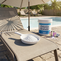 Solution E20260730 optimisée et stable à 90 % granulaire pour une clarté durable de l'eau de piscine