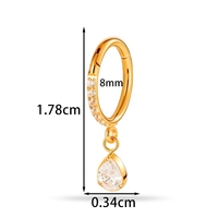ASTM F136 G23 Titane Clicker Nez Anneaux Daith Boucles D'oreilles 16G Articulé Segment Oreille Tragus Cartilage Helix Piercing Bijoux