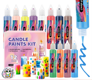 Bolígrafos de Cera para Velas, 24 Colores, 10 ml, Fáciles de Usar, Bolígrafos de Pintura con Purpurina para Manualidades, Fabricación de Velas, Regalos Navideños, Niños - Product Image 1
