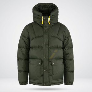 Veste d'hiver décontractée pour homme, à capuche, en duvet, couleur unie, coupe-vent, coupe régulière, en polyester épais avec fermeture à boutons - Product Image 4