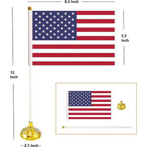 Venta al por mayor de banderas de escritorio de todos los países, Bandera de mesa de oficina de Campaña Nacional internacional mundial personalizada con soporte <span class=keywords><strong>y</strong></span> poste - Product Image 3