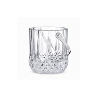 Seau à glace en verre blanc transparent populaire de 1020 ml, fournitures pour restaurants, service de vin, hôtellerie et événements, vente en gros OEM ODM