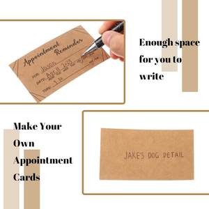 Cartes de rendez-vous Cartes de rappel de réservation en vrac pour les affaires du client Salon de coiffure Massothérapeute Médecins et plus - Product Image 3