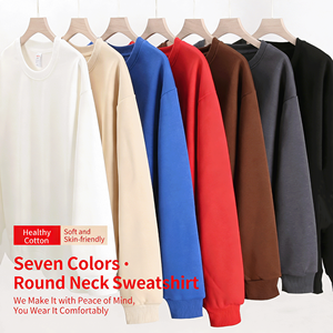 Set Genitore-Figlio Primavera-Autunno 320g di Felpe in Cotone con Collo Tondo, Vendita all'Ingrosso, Unisex Tinta Unita Stile Singolo - Product Image 1