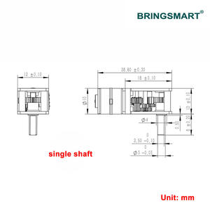 Bringsmart SR1218-10BYS Dubbele As Stappenmotor 12 <span class=keywords><strong>Volt</strong></span> Micro 6V Mini Lage Snelheid <span class=keywords><strong>Dc</strong></span> Tandwielmotor 3V Hoge Kwaliteit Speelgoed Auto <span class=keywords><strong>Motor</strong></span> - Product Image 4