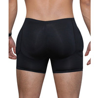 Sous-vêtements sexy pour hommes, sous-vêtements releveurs de fesses, sous-vêtements de contrôle du ventre, caleçons rembourrés avec 4 coussinets amovibles