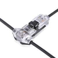 Approvisionnement d'usine D2 type borne d'épissure rapide 2P connecteur de fil de lumière LED basse tension