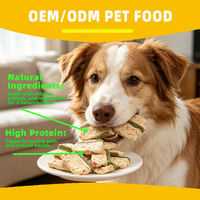 Nourriture pour chiens en gros, friandises végétales pour chiens, OEM, sans céréales, friandises à mâcher pour chiens, haute teneur en protéines, poulet et filet de pollock, nourriture pour animaux de compagnie