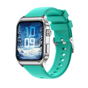 Smartwatch E100 Verde con Monitoraggio ECG, <span class=keywords><strong>Pressione</strong></span> Sanguigna <span class=keywords><strong>e</strong></span> Frequenza Cardiaca, Ossimetro, Impermeabile, Dispositivo Indossabile per Sport - Product Image 1