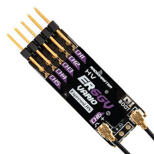 สำหรับ ER6GV 2.4GHz ExpressLRS 6CH PWM ตัวกันสั่นไจโร เสาอากาศคู่ TCXO ระยะไกล เครื่องบินบังคับวิทยุแบบร่อน ABS รองรับ FPV - Product Image 1
