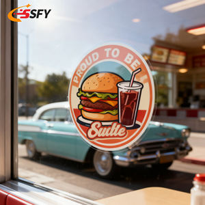 Pegatinas adhesivas estáticas de vinilo blanco extraíbles duraderas personalizadas <span class=keywords><strong>para</strong></span> ventanas y gafas autoadhesivas resistentes a los rayos UV - Product Image 1