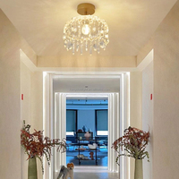 Plafonnier LED moderne en fer de luxe léger avec lumière blanche froide pour couloir et allée (AC 85-265V)