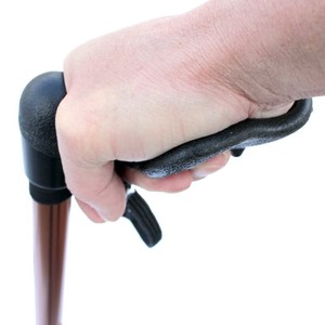 Bâton de marche en alliage d'aluminium, réglable de 55,5 cm à 91 cm, télescopique et pliable, avec embout en caoutchouc, pour la randonnée et le soutien - Product Image 2