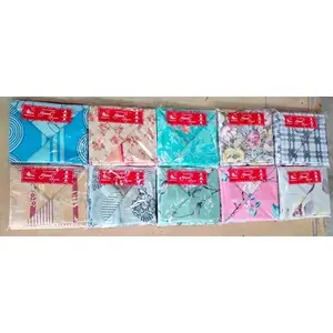 Ensemble de draps en microfibre double, 1800 fils, motif floral, hypoallergénique, sans plis, pour usage domestique - Product Image 4