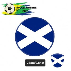 Venta al por mayor de discos voladores de nailon personalizados, portátiles y plegables para exteriores, con bolsillo, para eventos deportivos y juegos de pelota en Escocia - Product Image 2