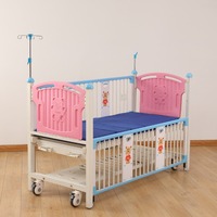 Lit bébé moderne réglable manuellement avec ressort à gaz et cadre métallique pour nouveau-nés, mobilier hospitalier et soins à domicile