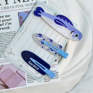 กิ๊บติดผมรูปปลาซาร์ดีนน่ารัก 3 ชิ้น/แพ็ค ของตกแต่งผมการ์ตูนอเนกประสงค์สำหรับสาว<span class=keywords><strong>หวาน</strong></span> ของขวัญตุ๊กตาขนนุ่มสไตล์อนิเมะสำหรับเด็กผู้หญิง - Product Image 3