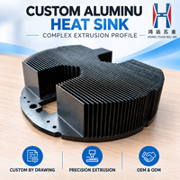 Dissipateur thermique en aluminium extrudé, usinage CNC OEM, alliage d'aluminium série 6000 pour équipement de distribution d'énergie