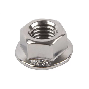Tuerca de brida hexagonal DIN6923 chapada en zinc de acero inoxidable 304 con diseño <span class=keywords><strong>exterior</strong></span> de almohadilla antideslizante dentada - Product Image 4