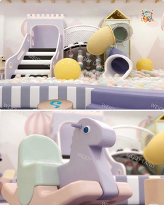 Petite toboggan personnalisée <span class=keywords><strong>beige</strong></span> clair, équipement de jeu intérieur coloré pour bébés, maisonnette pour enfants, salle de jeux pour enfants, <span class=keywords><strong>piscine</strong></span> <span class=keywords><strong>à</strong></span> balles - Product Image 3