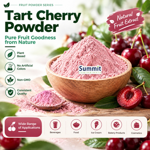 Poudre de cerise aigre pure de qualité alimentaire, lyophilisée, naturelle, en vrac, vente en gros directe d'usine - Product Image 1