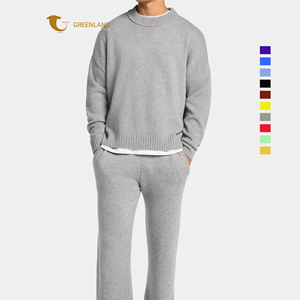 Herenmode Kleding Breiwerk Op Maat Logo Hoge Kwaliteit Kasjmier Trui Groothandel Ronde Hals Trui voor Heren - Product Image 1
