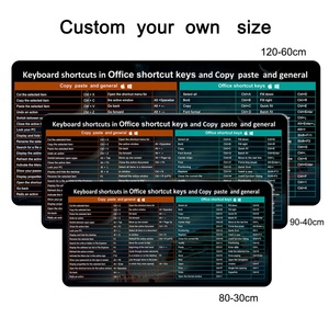 Alfombrilla de Ratón Personalizada con Atajos de Excel, Alfombrilla de Ratón para Juegos con Atajos de Excel y Word para Oficina, Alfombrilla de Escritorio Grande de Goma para Juegos - Product Image 2